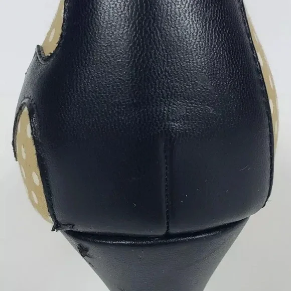 Rare 2013 TUK Tan Kitten Kitty Cat Heels Pumps Size 9 Meow Cat Anti Pop Shoes - Picture 7 of 14